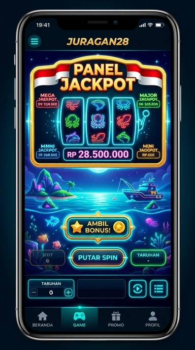 Galeri pratinjau visual juragan28 build APK resmi terbaru